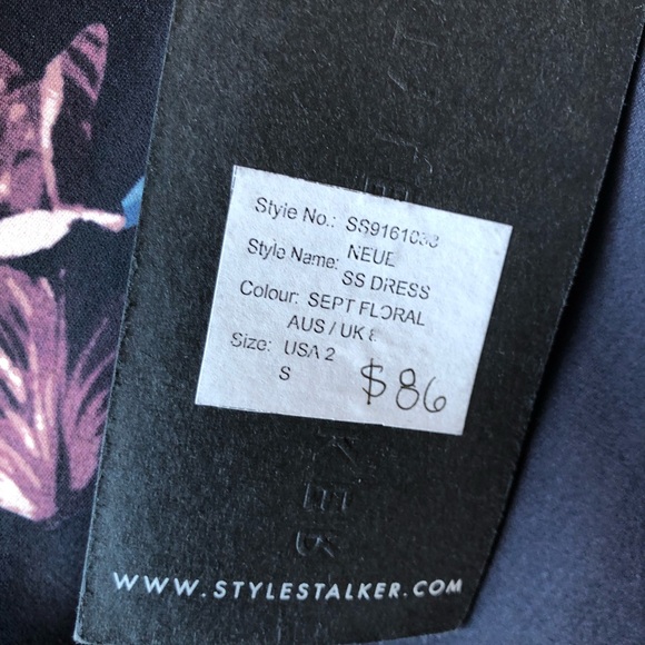 STYLESTALKER Neve Floral Dress fit and flare S - Picture 8 of 8
